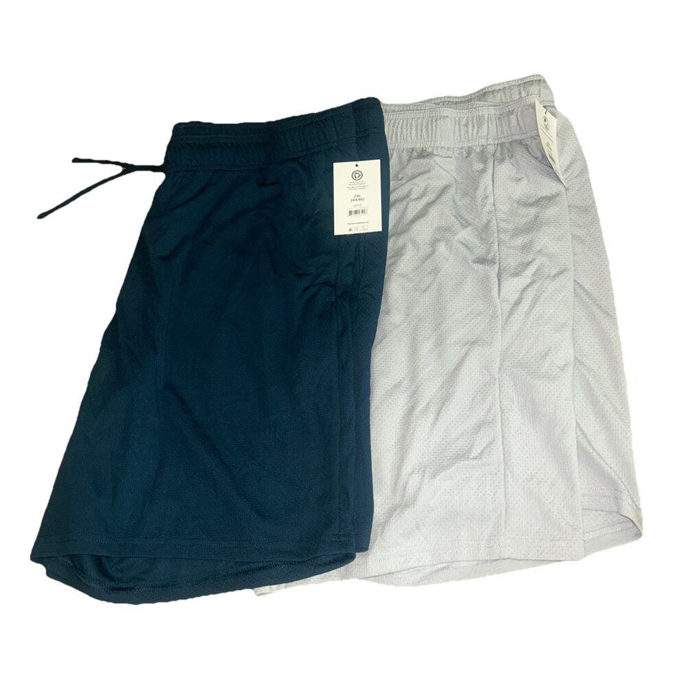 2 NWT 2XL Athletic Works Men's Core Athletic Shorts Mesh StretchComfort 44-46